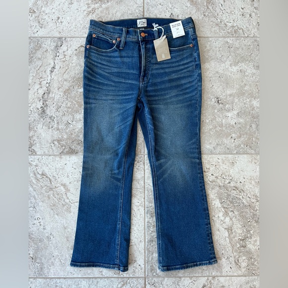 J. Crew Denim - J. Crew NWT Denim Billie 9" Demi-Boot Crop Jean in Hudson Med Blue Wash, 30
